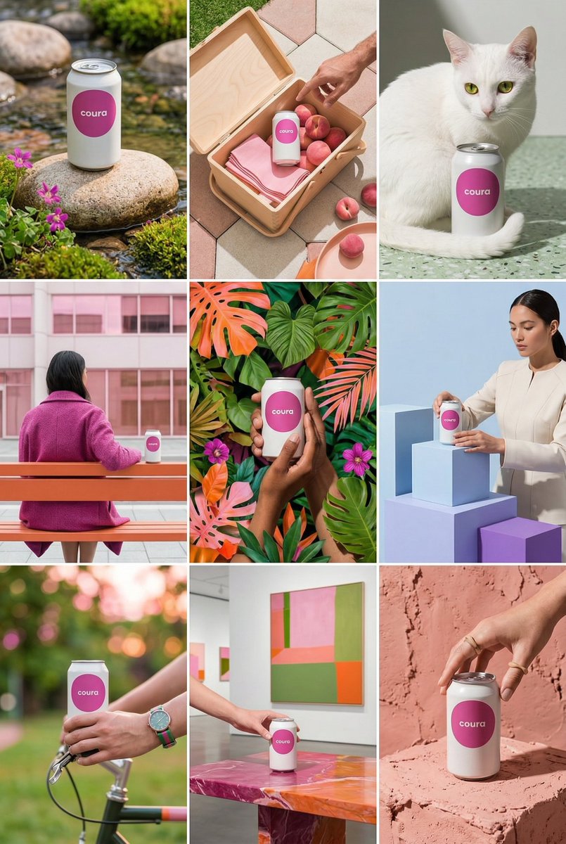 Create a 9 image Instagram feed for this product in [the same... 2