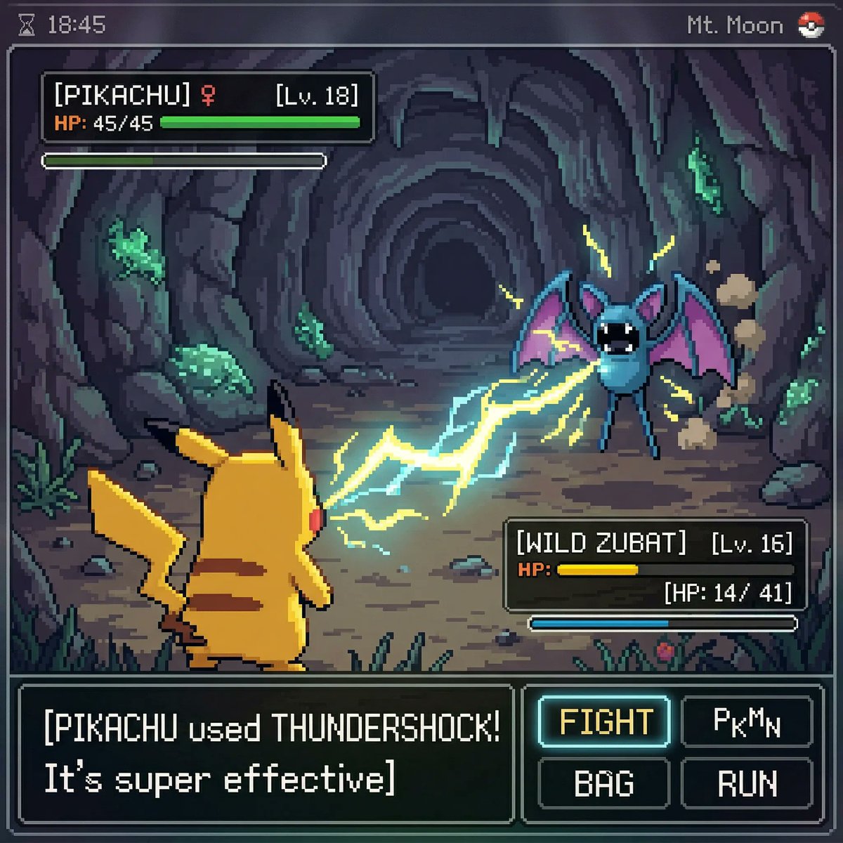 inspired by a classic pokemon gameboy screenshot but it's hig... 3