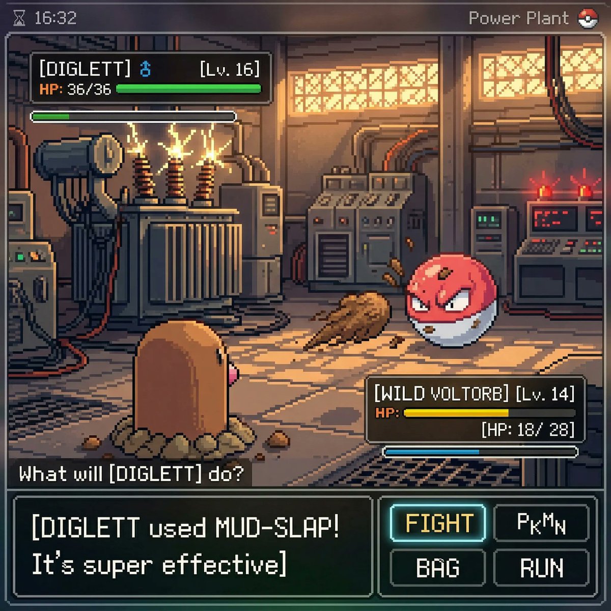 inspired by a classic pokemon gameboy screenshot but it's hig... 4