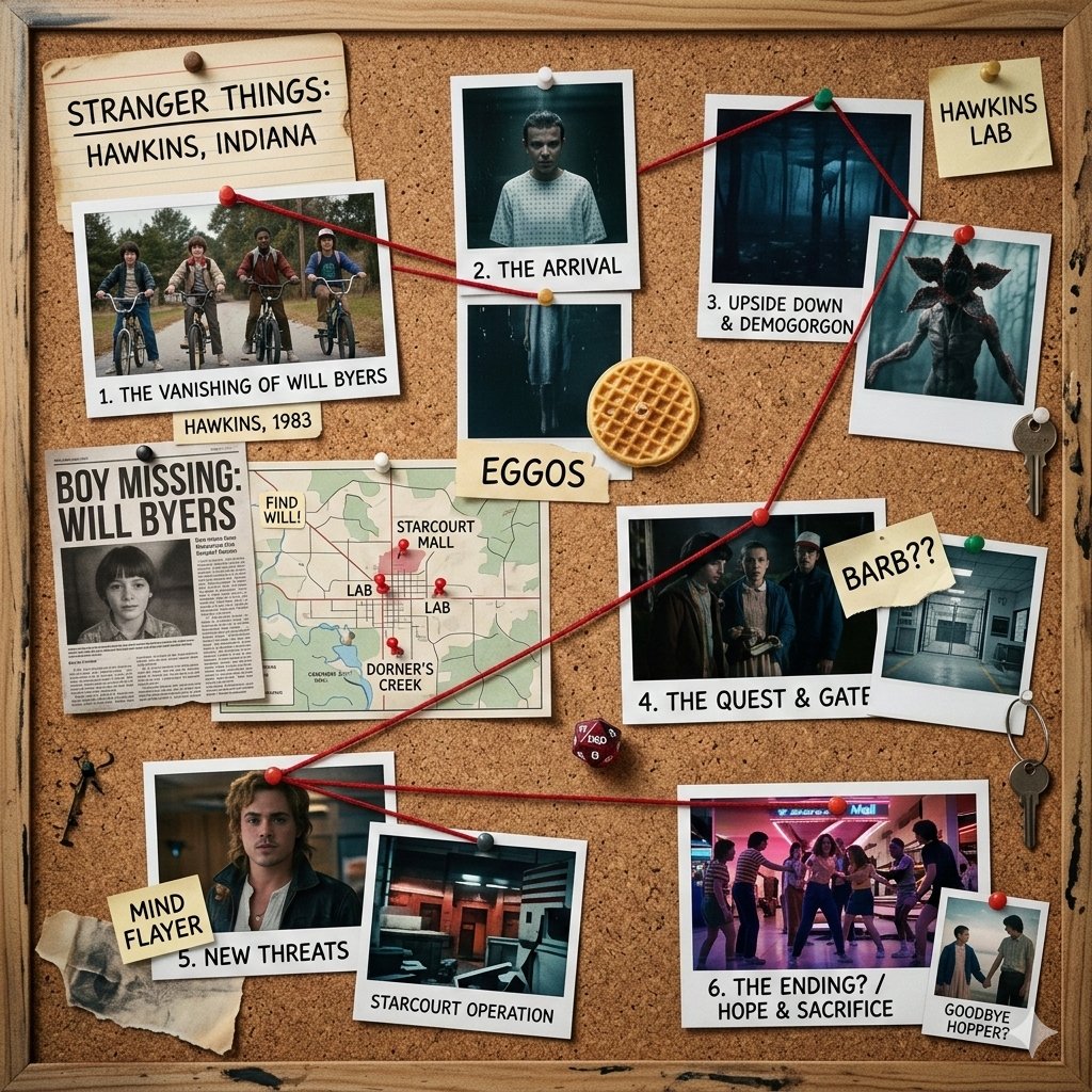 Generates a clean, cinematic 1080×1080 corkboard layout that... 2
