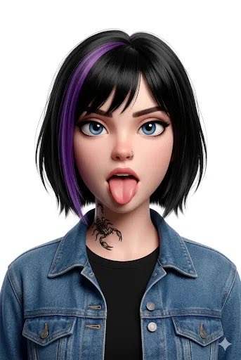 3D stylized character portrait of a young man, curly dark hai... 2