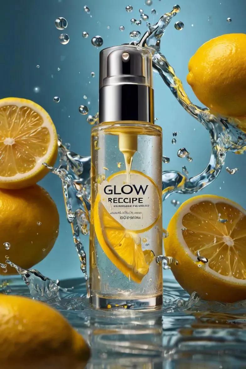 Ultra realistic skincare advertising photography featuring a...