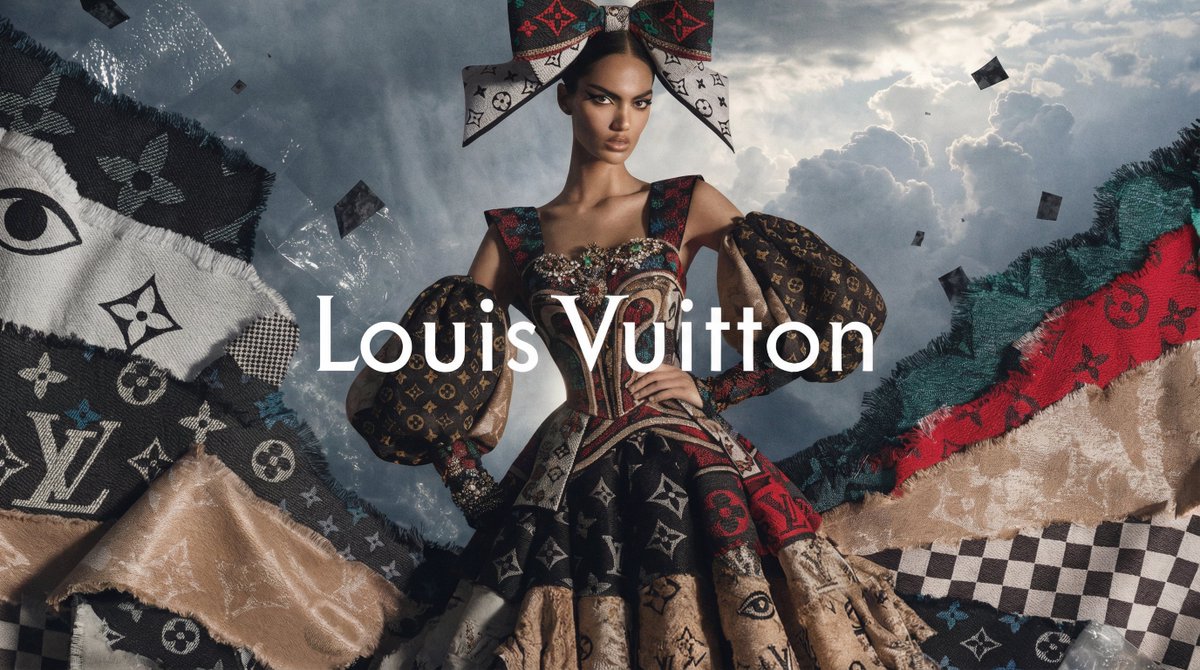 [BRAND]. A high fashion campaign poster. A model with a stron... 3