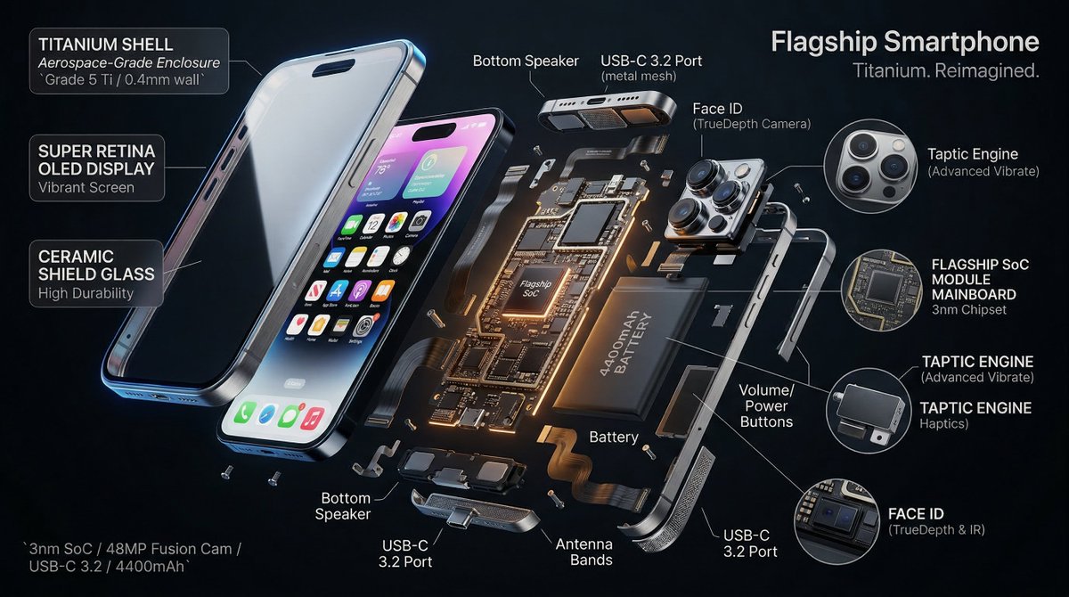 Hyperrealistic 3D radial exploded view of [PRODUCT] [NUMBER]...