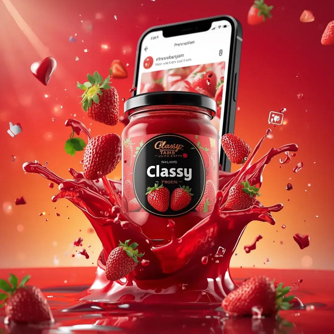 Ultra realistic commercial food product advertising scene fea...