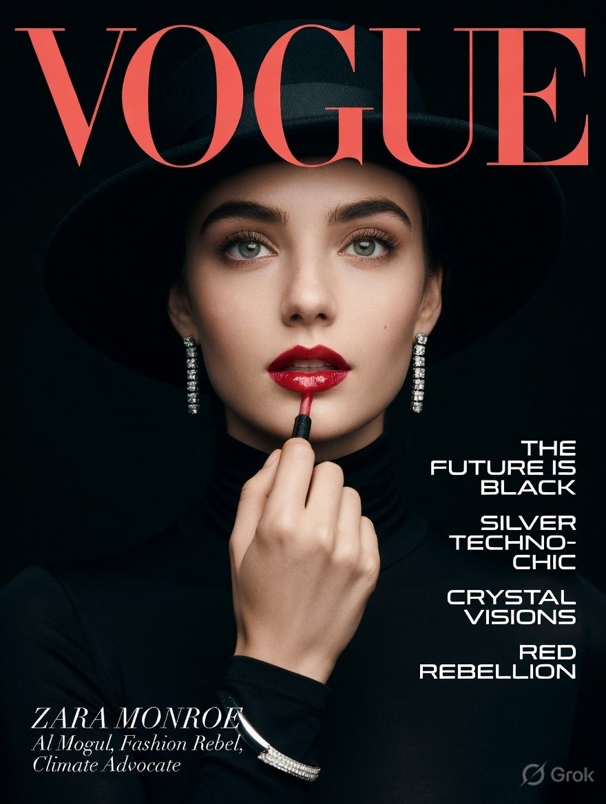 Vogue封面超写实奢华提示词 2