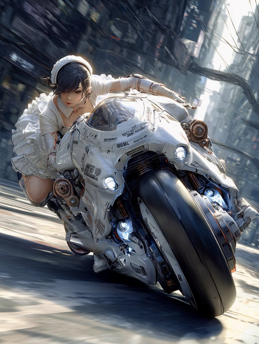 I'm commuting by motorcycle ♪