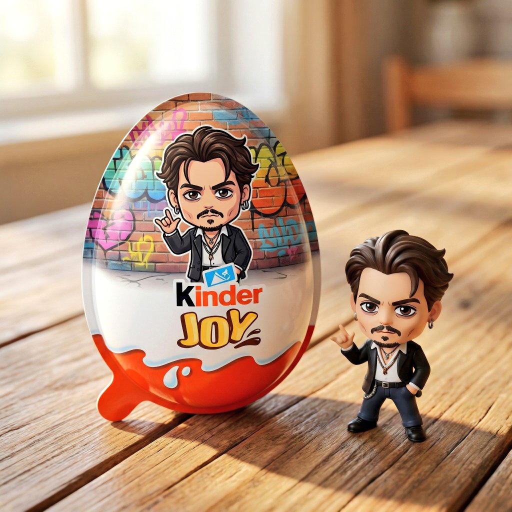 A hyper realistic product photo of a Kinder Joy surprise egg... 3