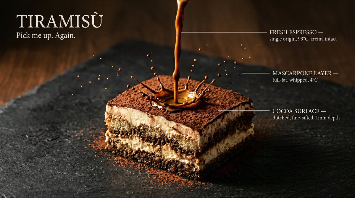 [DISH] at the precise moment of a dramatic [LIQUID] pour in u... 3