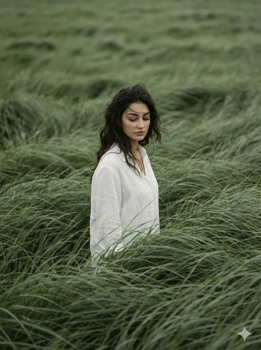 Create a 3:4 cinematic, atmospheric editorial portrait using...
