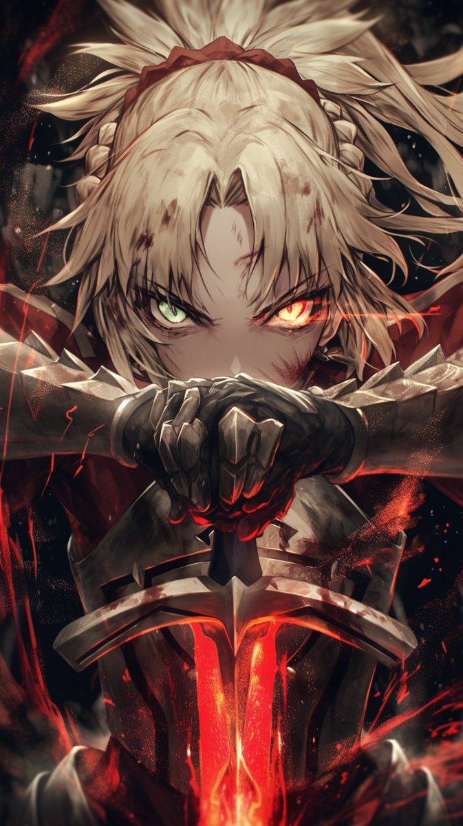 FGO Part II package concept mash-up for Midjourney: Fate/Grand Order, Mordred, https:/...