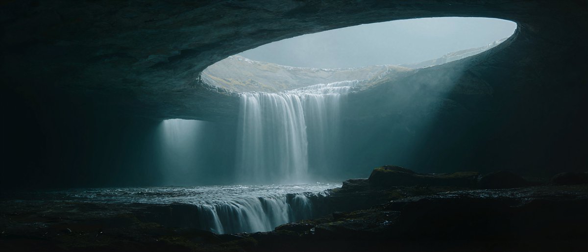 Water (and waterfall) exists in outer planet 4