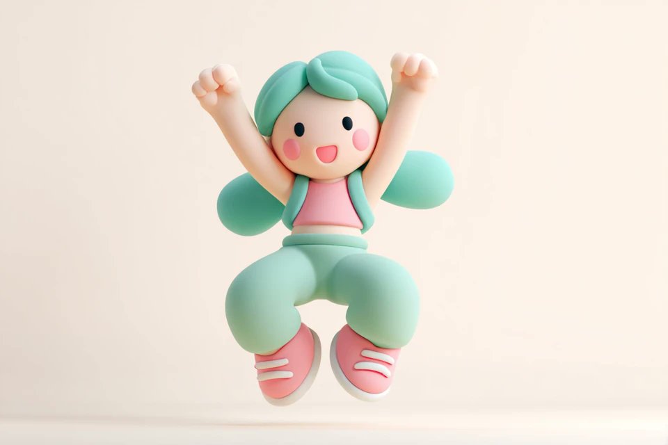 可爱3D渲染提示词分享