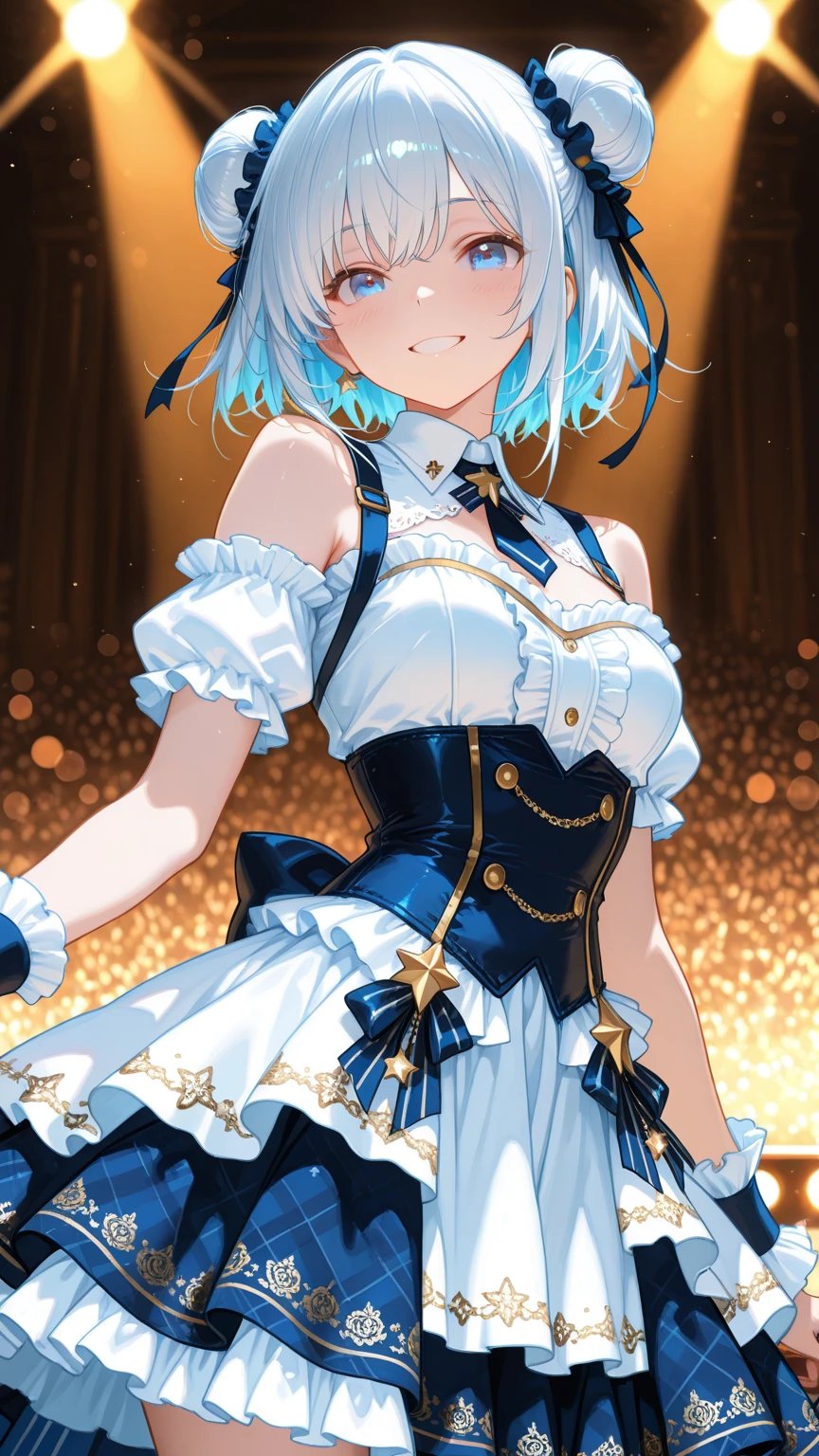 蓝色偶像服装提示词发布 2