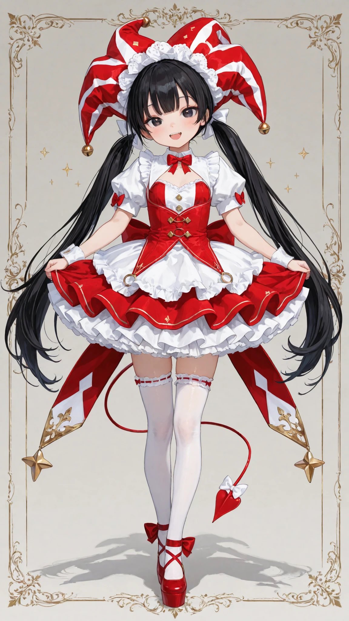 小丑甜美洛丽塔服装提示词 3